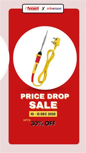 Build Smarter, Build Stronger, Build with Noel. 🚀 Shop full collection of high-performance soldering irons, dependable kits, and durable accessories. Get the reliable & tested quality you need.✅ | Robocraze