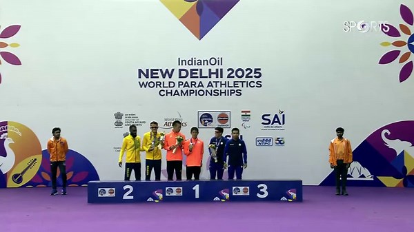 LIVE - Medal Ceremony - World Para Athletics Championships 2025 JLN Stadium, New Delhi | DD Sports