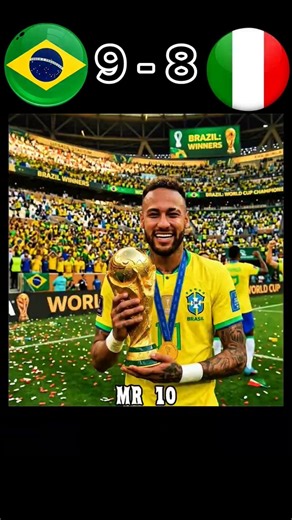 Brazil🇧🇷 vs Italy 🇮🇹| The Ultimate Penalty Shootout Drama! ⚽#shorts