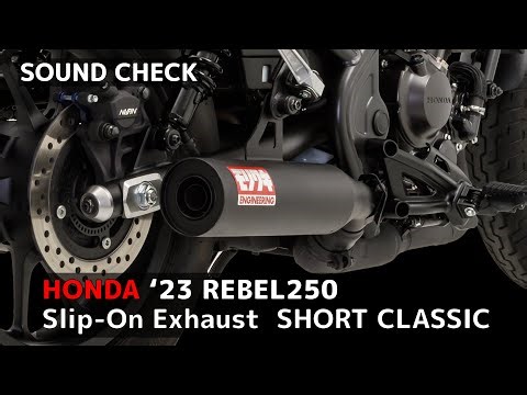 【SOUND CHECK】HONDA REBEL250 23- Slip-On Exhaust SHORT CLASSIC