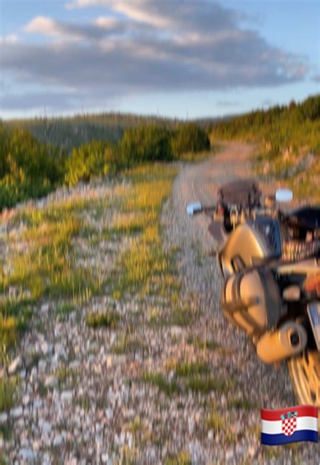 🇭🇷 Senj - Croatia Balkan Motorcycle Trip 2023 Enjoying the Sunset alone #nature #motorcycletrip #croatia #sunset #bikelife