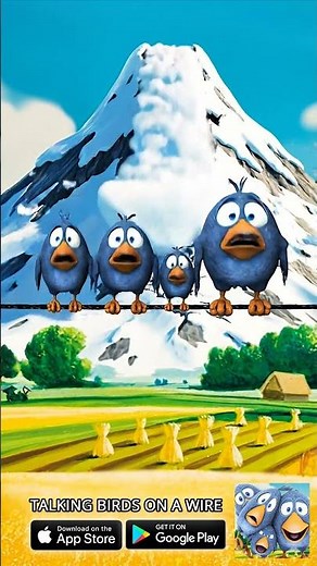These birds learned the hard way 😂 Talking Birds On A Wire Game