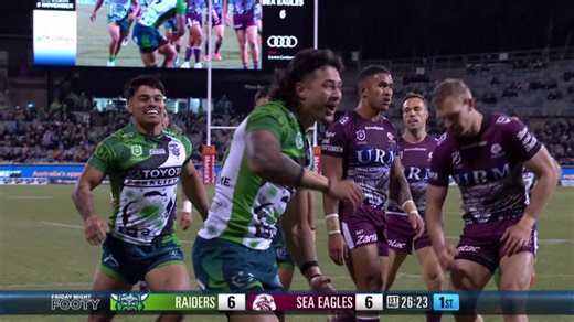 120K views · 2.5K reactions | Watch all the highlights as the Raiders take on the Sea Eagles in Round 23!  | NRL | Facebook