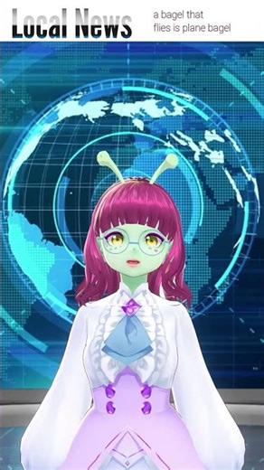 funny space alien Vtuber Raiko Star tells the local news 117