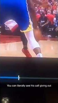 Close-Up of Durant's Achilles Popping | 2019 NBA Finals