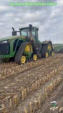 John Deere 9RX 710 Tractor pulling a Deere 2720 Disk Ripper