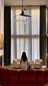 29K views · 421 reactions | FAQ: where did you get your drapery from?? When we designed our living room with a 26 ft ceiling and floor to ceiling windows, we weren’t sure how we were going to cover the windows for privacy. @theshadestore’s custom drapery in 26 ft with posh velvet in dark green + white linen was the perfect fit – what do you think?? #ad #TheShadeStore #LoveYourWindows #campkokoresidence #austinhome #austinrealestate #austintexas #austintx | A Taste of Koko | Facebook