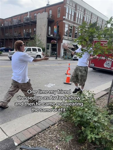 Hilarious Prank with Friends in Matching Outfits