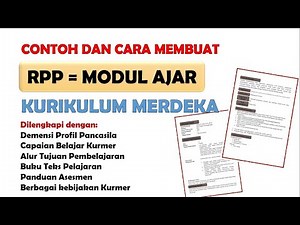 CONTOH DAN CARA MEMBUAT MODUL AJAR KURIKULUM MERDEKA