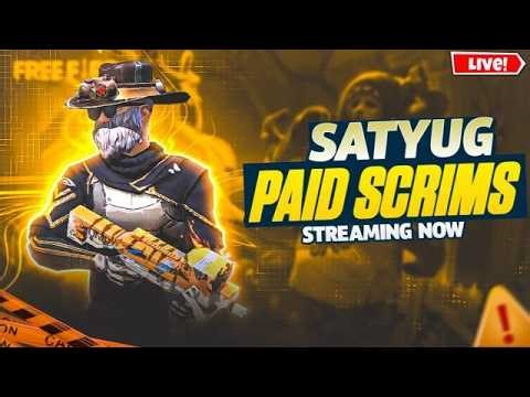 Satyug Paid Scrims Caster Shoaib Live🔴Lobby #rockyrdx #gyangminglive #freefire #esports #ffesports