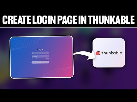 How To Create Login Page in Thunkable ! For Beginners (Full Tutorial)