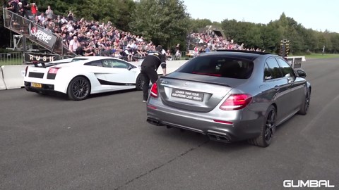 Gallardo Superleggera vs 700HP E63 AMG