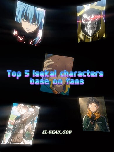 Top 5 best isekai characters of all time #anime #edit #isekaianime #viralshorts #rimurutempest