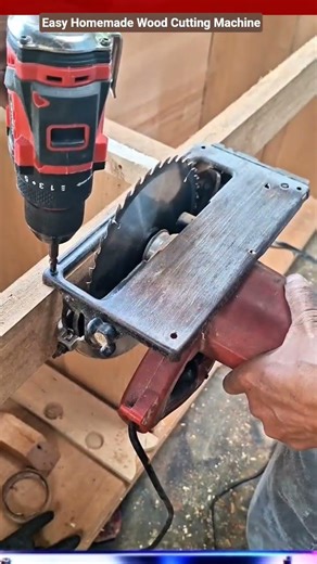 Easy Homemade Wood Cutting Machine #shorts #woodworking #carpenter