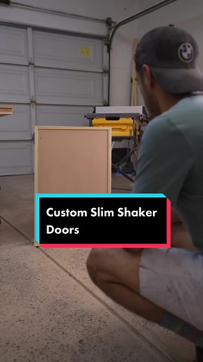 Custom Slim Shaker Cabinet Doors Tutorial