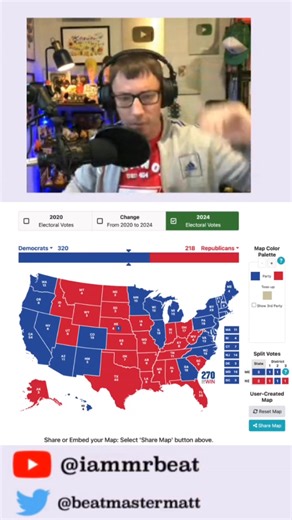 1.2K views · 15 reactions | My 2024 U.S. presidential election prediction. What did I get right? What did I get wrong? Let me know in the comments. | Mr. Beat | Facebook