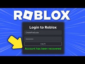 How to Recover a HACKED Roblox Account