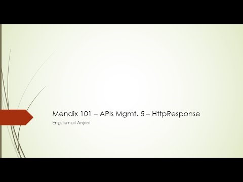 040 - Mendix Platform - APIs Mgmt. 5 - HttpResponse