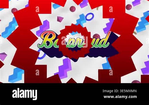 Animation of wow text over colorful graphics and shapes. Background social media and communication concept digitally generated video Stock Video Footage - Alamy