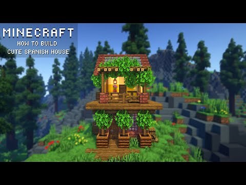 Minecraft: How to Build a Cute Spanish House | Easy Survival Tutorial