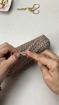Ponto triângulo em crochê #bolsasdecroche #tutorialdecroche