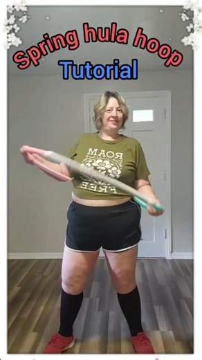 Spring hula hoop tutorial for beginners #springhulahoop #tutorial