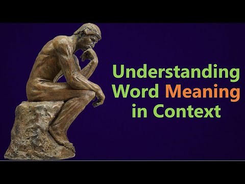 Understanding Word Meaning in Context