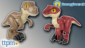 Watch Imaginext Jurassic World T. Rex vs. Raptor Dino Attack Pack from Fisher-Price on Amazon Live
