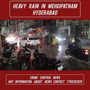 Heavy Rain In Mehdipatnam Hyderabad | Crime Control News