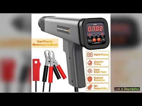 KZYEE KT60 Engine Digital Timing Light with Tachometer Timing Light Automotive 12V for 24 Stroke