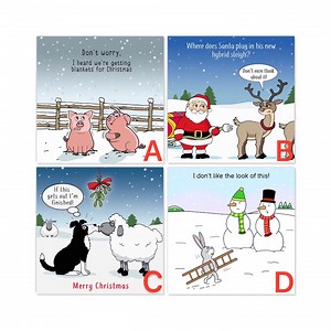 Pack of 10 Funny Christmas Cards - 12 Designs to Choose From - Funny Christmas Card Multipack - Christmas Cards Pack 10 - Merry Xmas Cards - Etsy