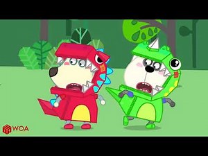 Hot vs Cold Challenge Wolfoo Pretend Play in the Dinosaur World | Wolfoo | Wolfoo Cartoon