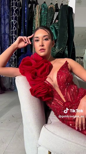 Elegant Red Ball Gown for Black Tie Events