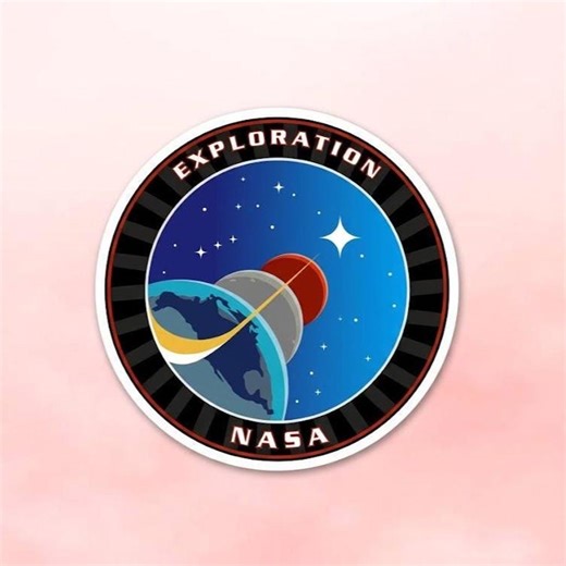 Space Exploration Sticker | Retro Mission Patch Decal | Rocket Earth Galaxy Sticker | Sci Fi Aesthetic Vinyl Sticker - Etsy