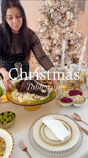 Sylvia Avakian on Instagram: "Wishing you all an early Merry Christmas 🎄 and a Happy New Year from our family to yours ❤️ So grateful for this season of love, tradition, and togetherness. Here is our holiday Armenian feast, styled with our classic table escape ideas, a table filled with comfort, culture, and so much heart. I hope you enjoy it as much as we do ✨ 🍽️ What’s on the table: Armenian Grape Leaf Dolma • Cabbage Dolma • Middle Eastern Stuffed Zucchini Dolma • Rice Pilaf • Kibbeh • Chic