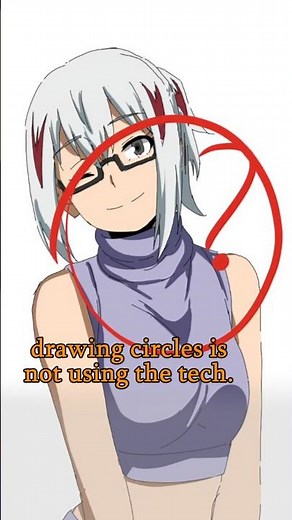 Mistake When Drawing Circles - Quick Art Tips #art #sketch #shorts #tutorial #drawingtutorial #anime