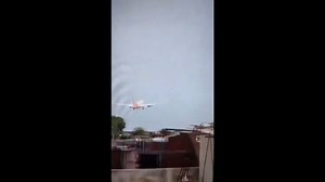 Air India plane seen exploding in fireball as it crashes