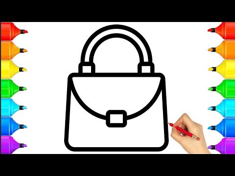 Handbag 👜 Drawing || How To Draw Handbag Drawing Easy Step By Step|| Handbag Drawing For Beginners||