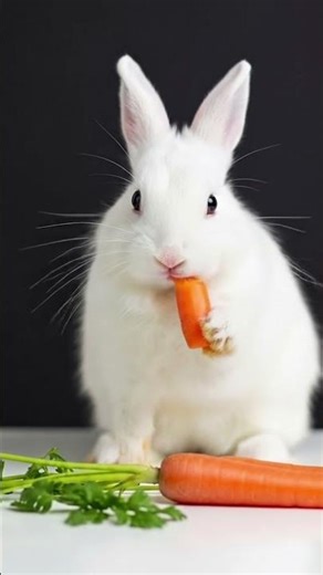 “Cute Rabbit Eating Carrots 🥕 | ASMR Crunch” #animals #cute #shorts #viral