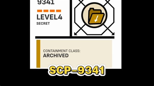 EN站SCP-9341中文机翻介绍