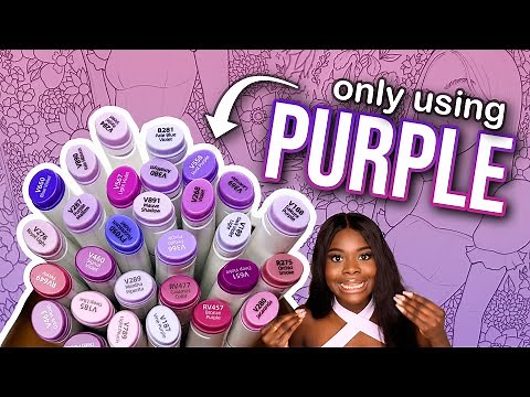 Coloring using only PURPLE markers!