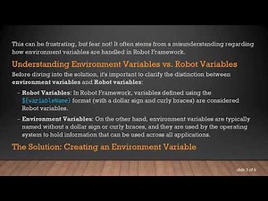 How to Create a New Environment Variable in Robot Framework