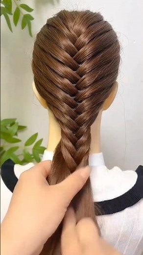Perfect Fishtail/French Braid Tutorial using Magic Braiding Clip | #easyhairstyles #hairhacks