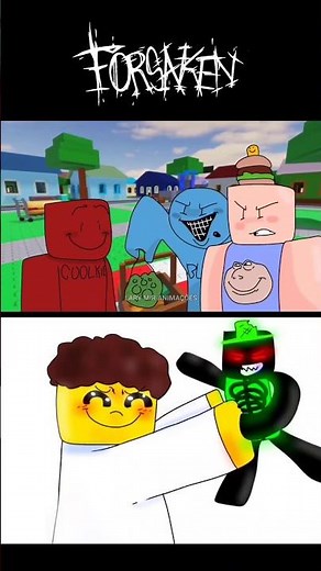 Coolkid and bluudud vs 1x4 #roblox #animation