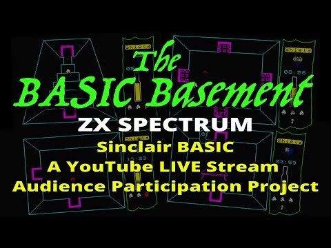 The BASIC Basement - Atic Atac inspired game - Sinclair BASIC - ZX Spectrum #zxspectrum