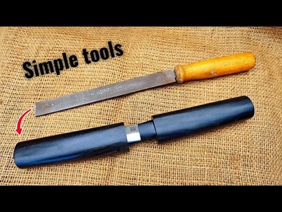 Can you make a knife with simple tools? Making a Japanese aikuchi knife from a rusty file