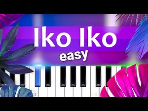 Justin Wellington - Iko Iko EASY PIANO TUTORIAL
