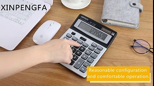 Office Calculator,12-Digit Battery Dual Powered Handheld Electronic Business Solar Basic Calculator, Desktop Financial Scientific Simple Desk Calculators with Large LCD Display