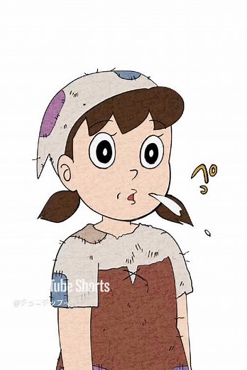 ドラえもんといじめのシーンのイラスト
