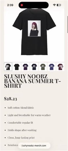 How to order Slushy Noobz Merch